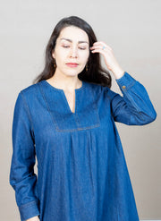 Nisha Dark Denim Dress