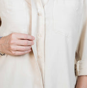 Split Back Button Down Moon Stone
