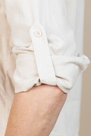 Split Back Button Down Moon Stone
