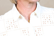Split Back Button Down Moon Stone
