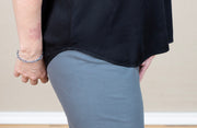 V- Neck Tee Black