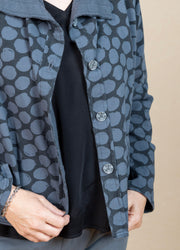 Fleece Short Jacket Charcoal