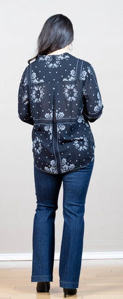 Classic Button Down Bandana Print