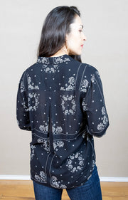Classic Button Down Bandana Print