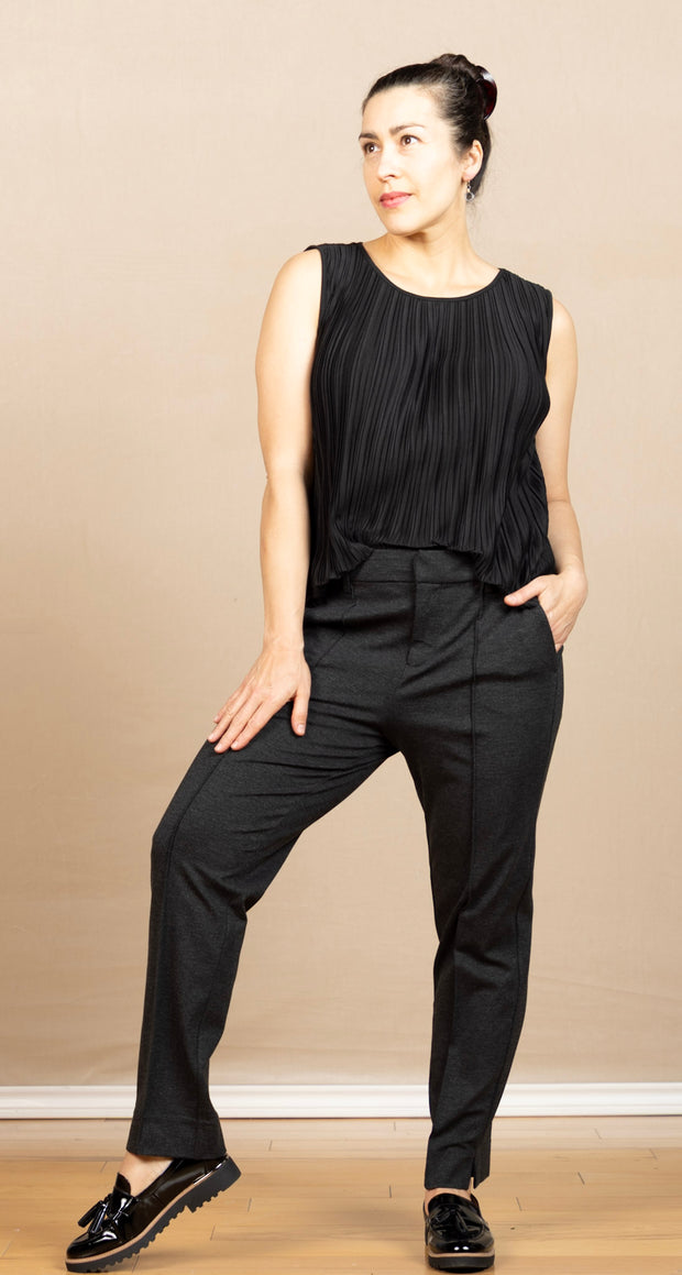 Gemma Cigarette Trouser Heather Charcoal