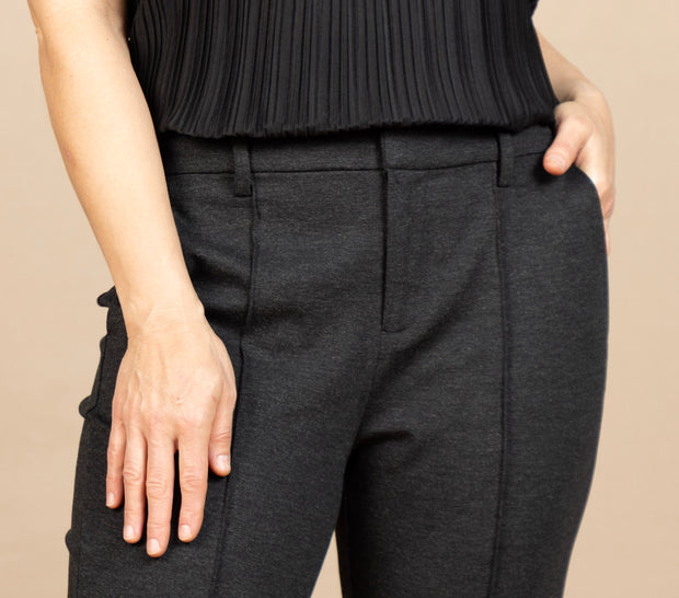 Gemma Cigarette Trouser Heather Charcoal