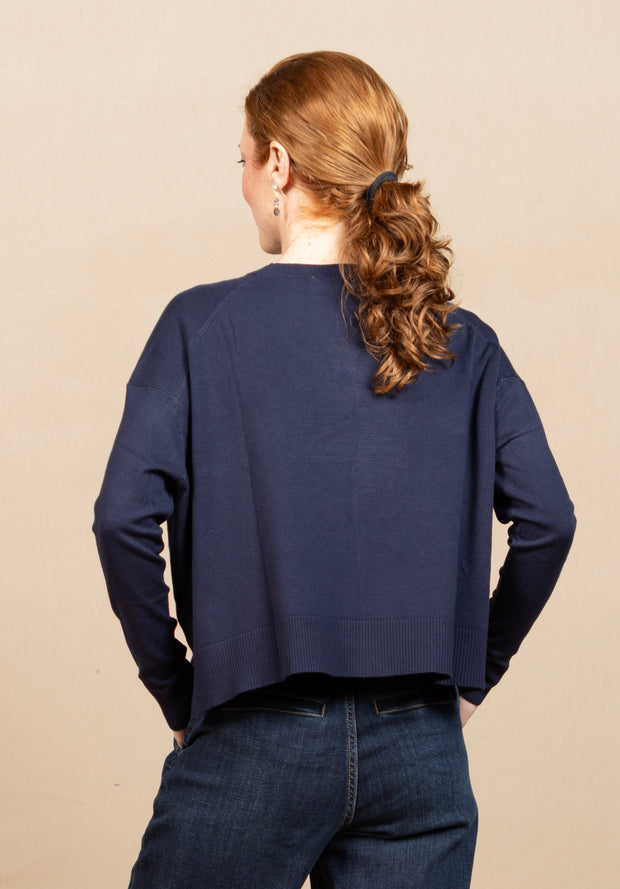 Fayda Sweater Navy Blazer