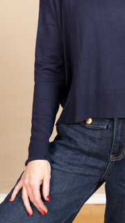 Fayda Sweater Navy Blazer