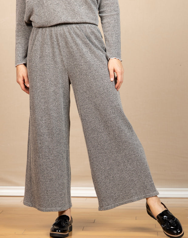 Cropped Marled Sweater Pant Moonbeam