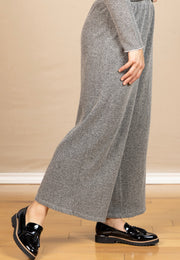 Cropped Marled Sweater Pant Moonbeam