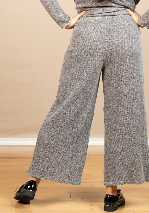 Cropped Marled Sweater Pant Moonbeam