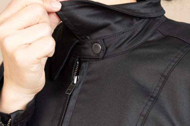 90's Zip Front Jacket Black Coated