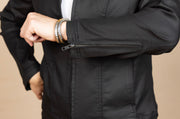 90's Zip Front Jacket Black Coated