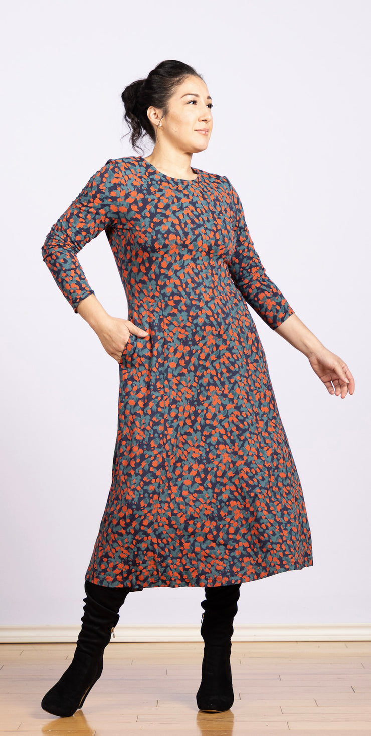 Madalyn Dress Navy Multi