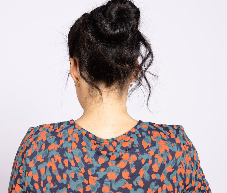 Madalyn Dress Navy Multi