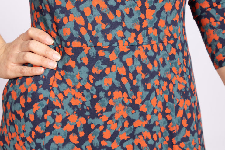 Madalyn Dress Navy Multi