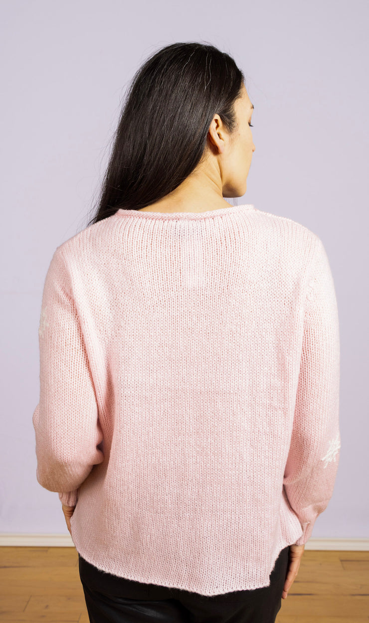 Mini Snow Flake Crew Arctic Pink/ Pure Snow