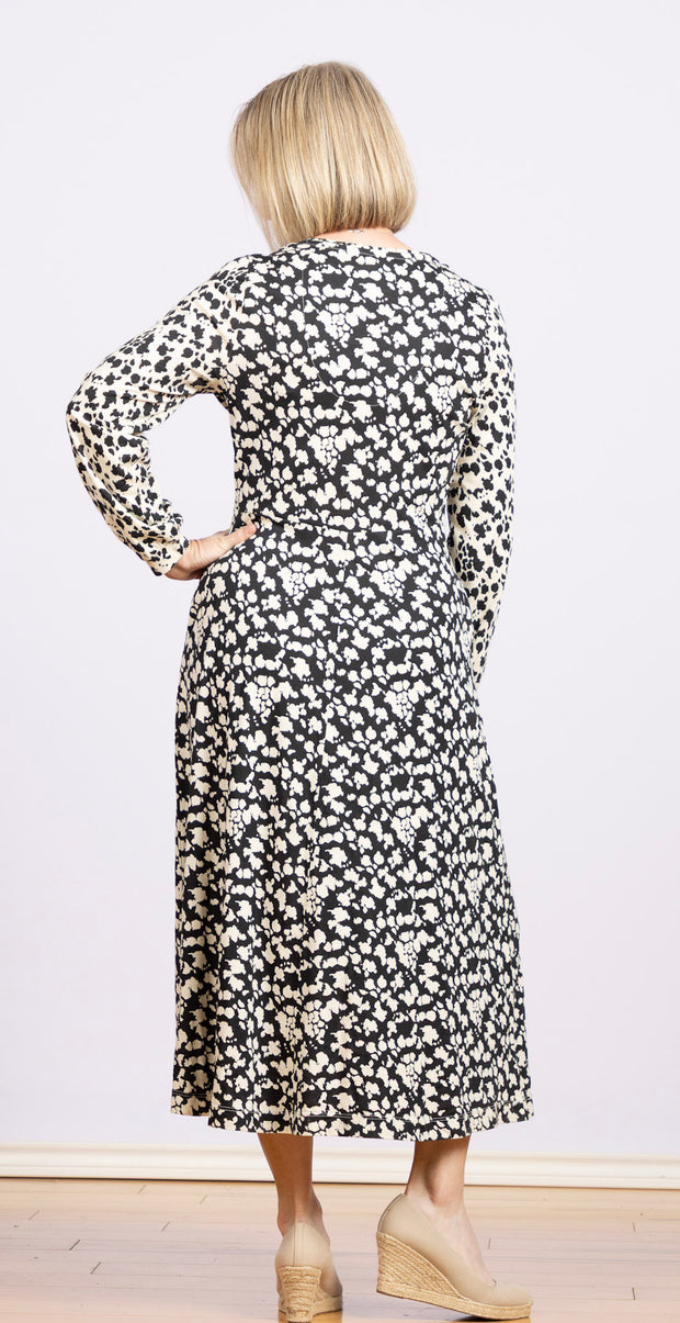 Megan Dress Black Print