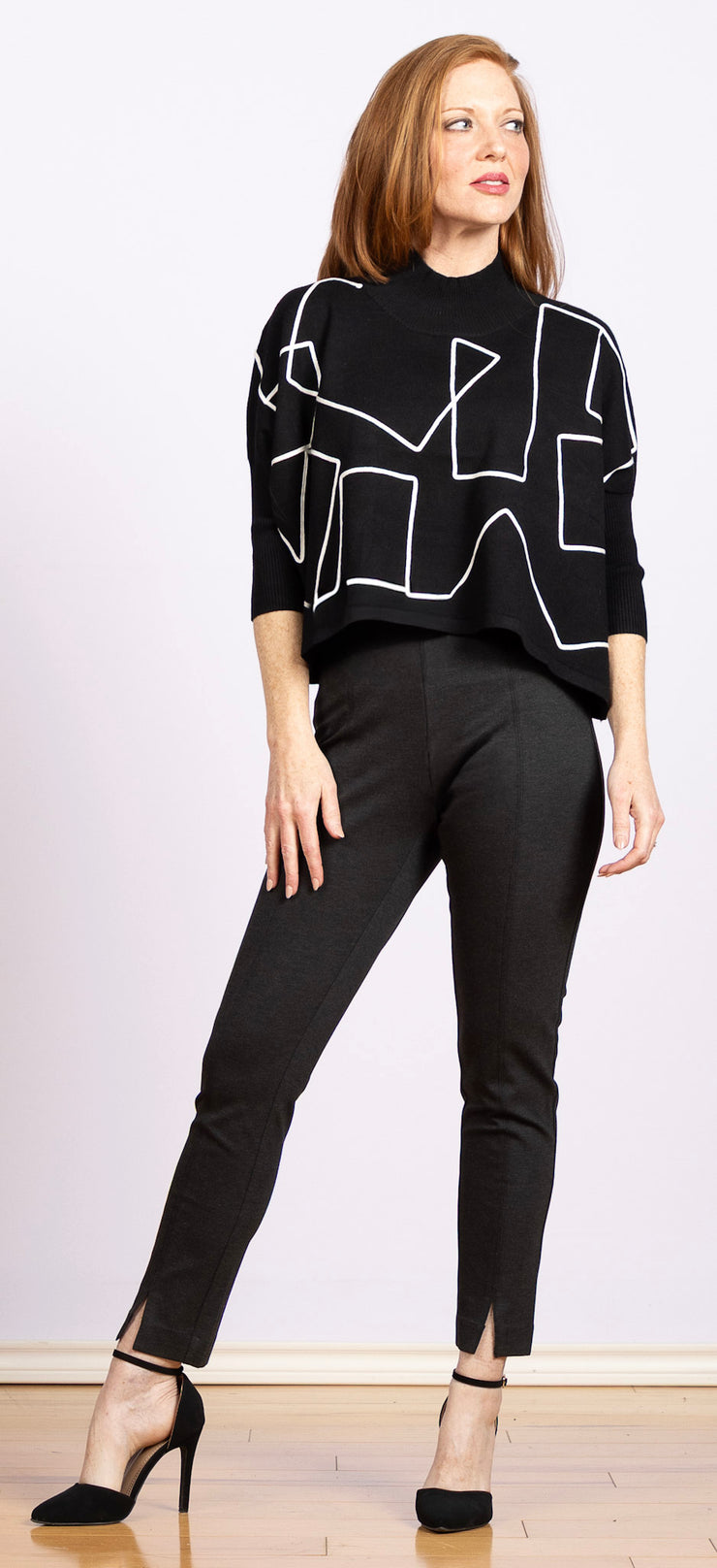 Hollywood Split Front Charcoal