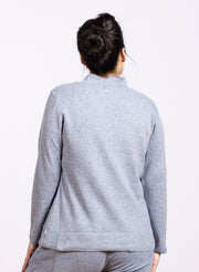 Mock Neck Pullover Sky