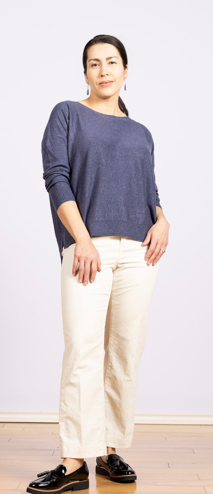 Dolman Sleeve Sweater Sky, Long Sleeve