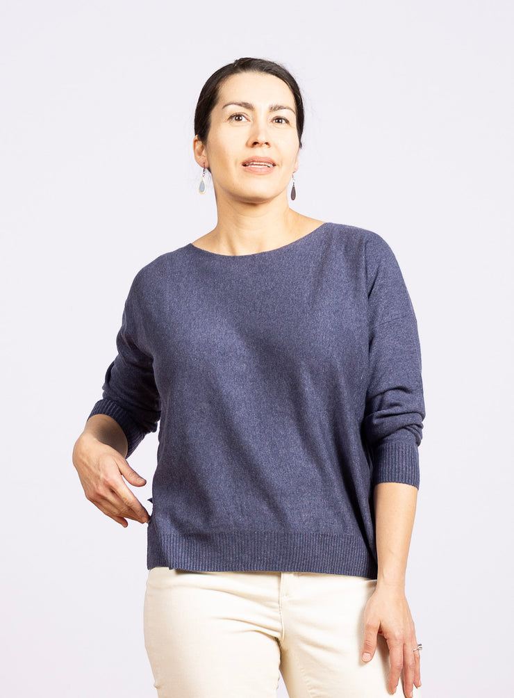 Dolman Sleeve Sweater Sky, Long Sleeve