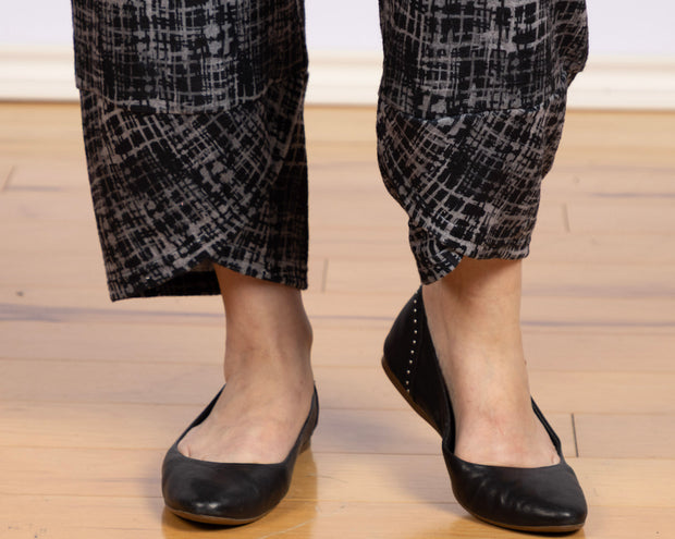 Fleece Pant Black Print