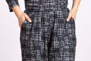 Fleece Pant Black Print
