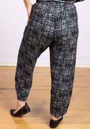 Fleece Pant Black Print