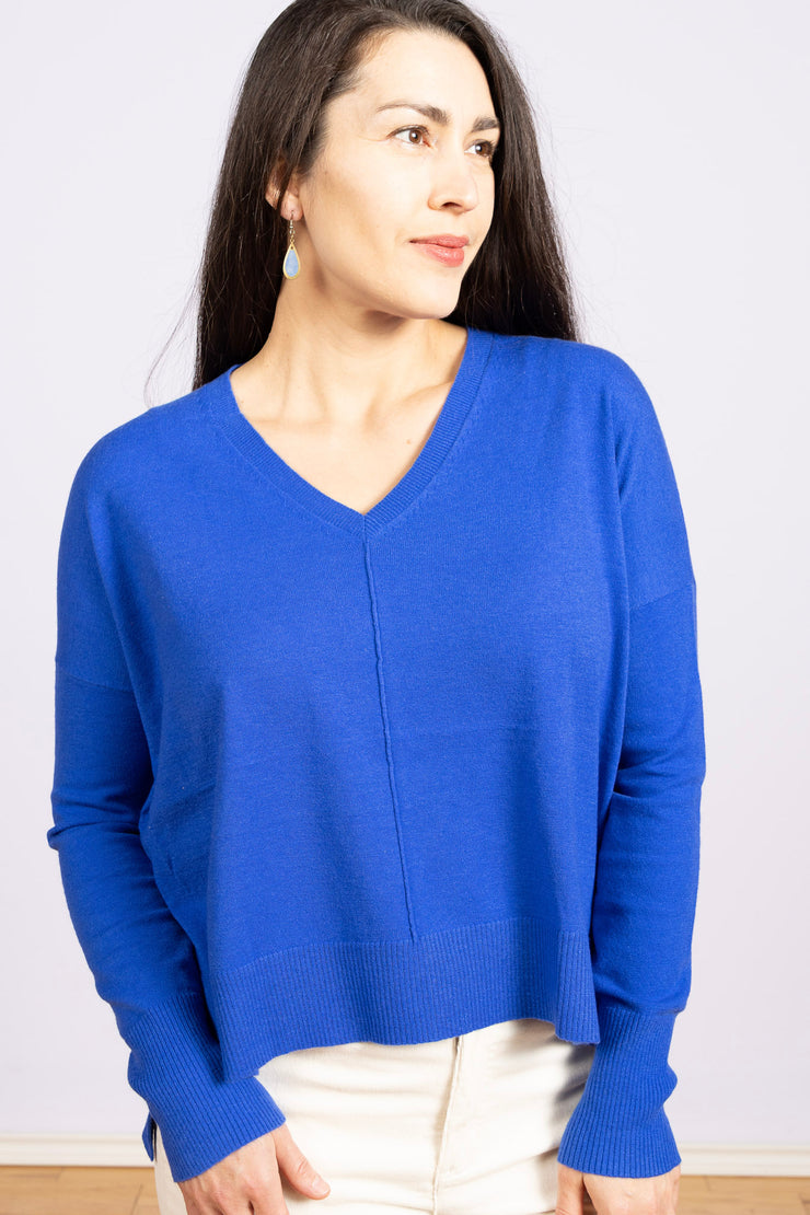 Wagoner Top Blue Victory, Long Drop Sleeves