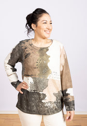 Neapolitan Sweater White, Long Sleeve