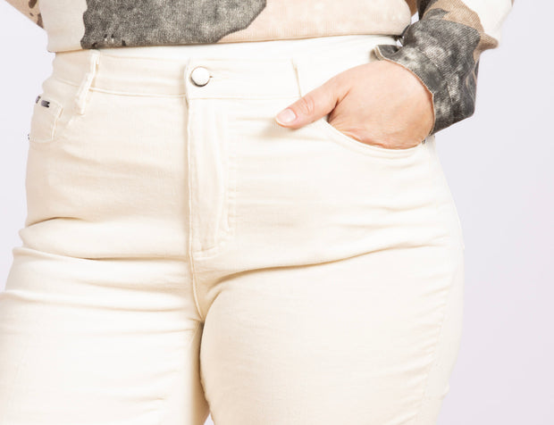 Charlene Corduroy Pants Ivory