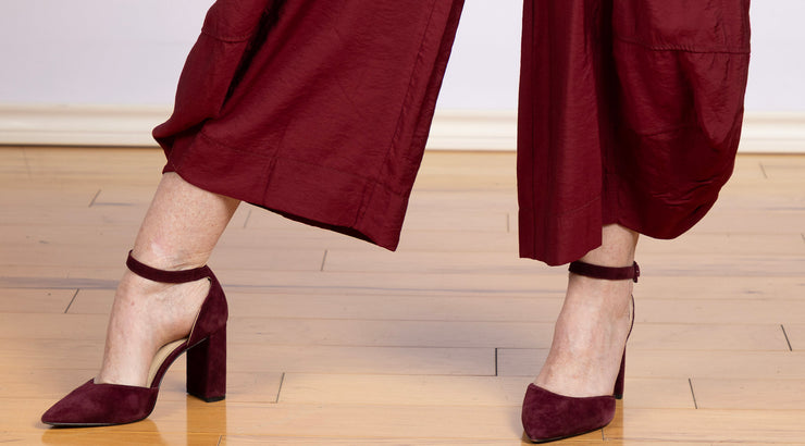 Solid Lantern Pant Wine