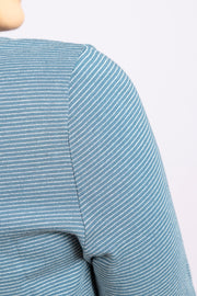 Clara Sparkle Top Long Sleeve Mid Blue