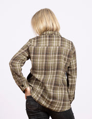 Flannel Button Down Olive