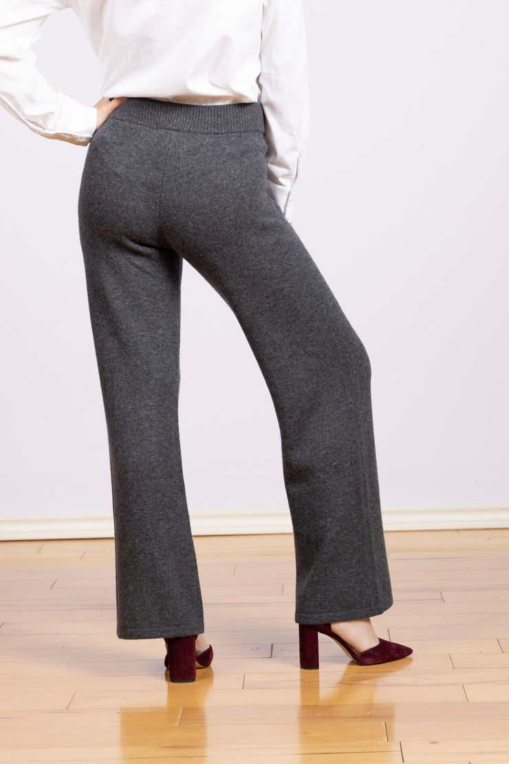 Wide Leg Sweatpant Charcoal