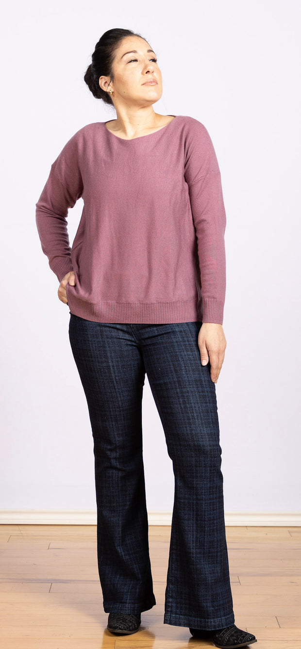 Dolman Sleeve Sweater Orchid