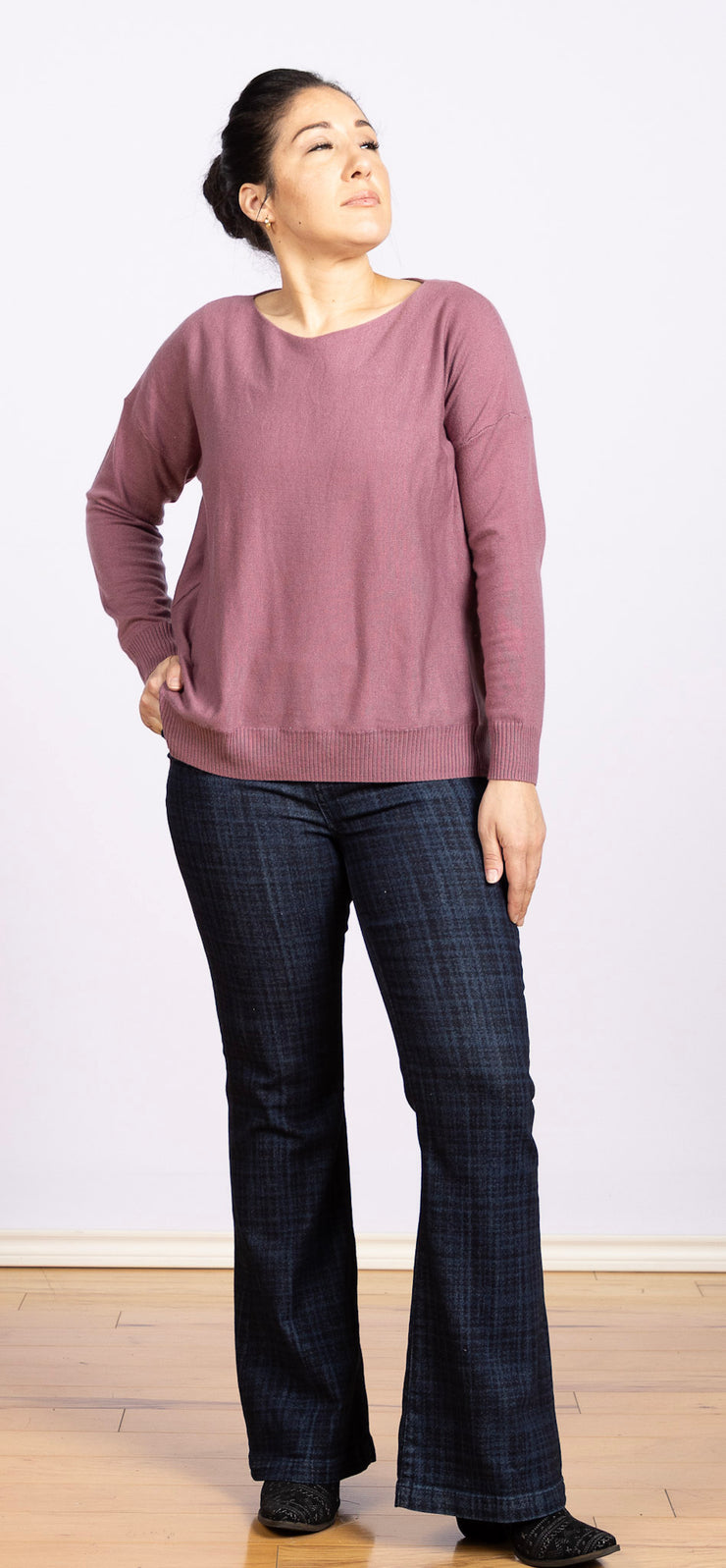 Dolman Sleeve Sweater Orchid