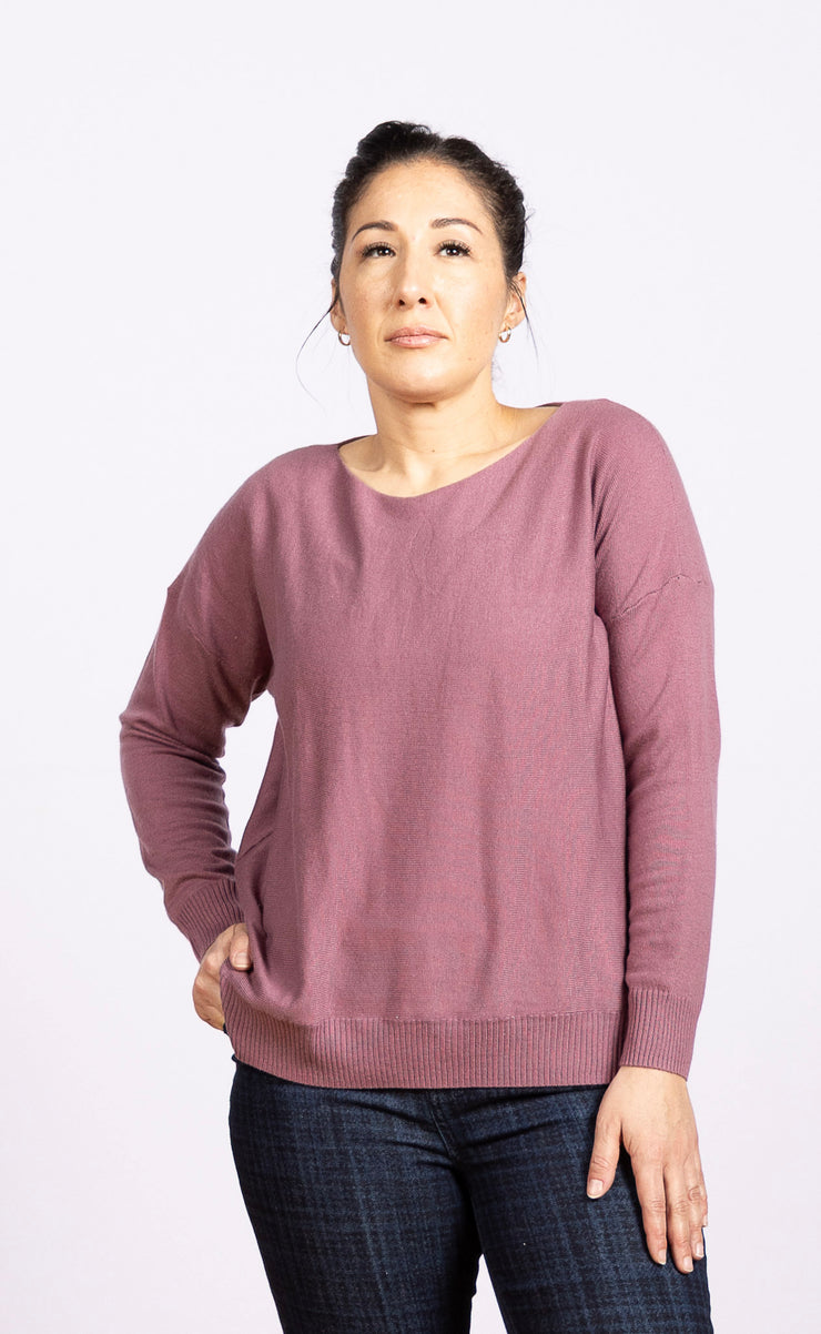 Dolman Sleeve Sweater Orchid