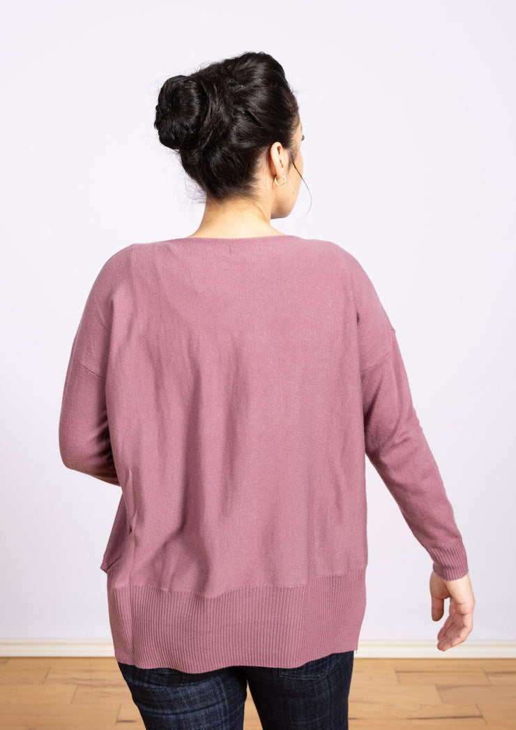 Dolman Sleeve Sweater Orchid