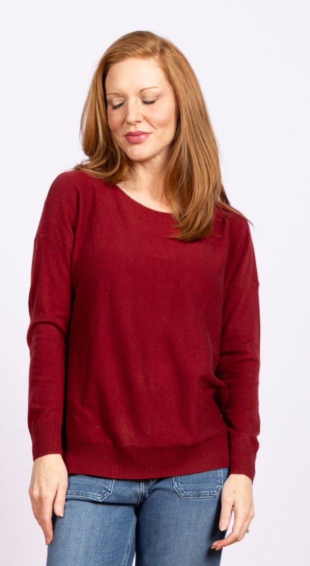 Dolman Sleeve Sweater Ruby