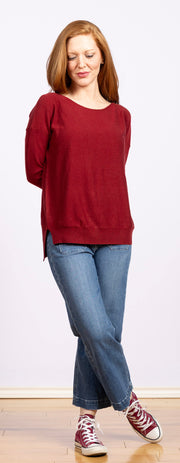 Dolman Sleeve Sweater Ruby
