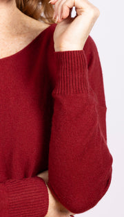 Dolman Sleeve Sweater Ruby