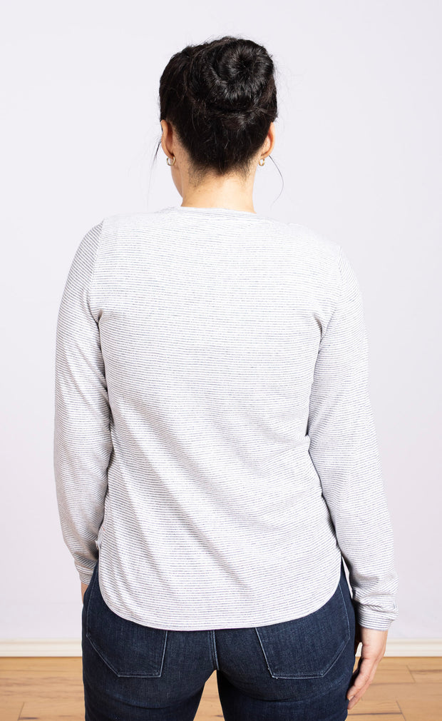 Clara Sparkle Top Long Sleeve Ivory