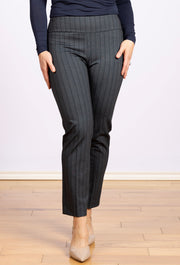 Herringbone Trouser Cypress, Elastic Waistband
