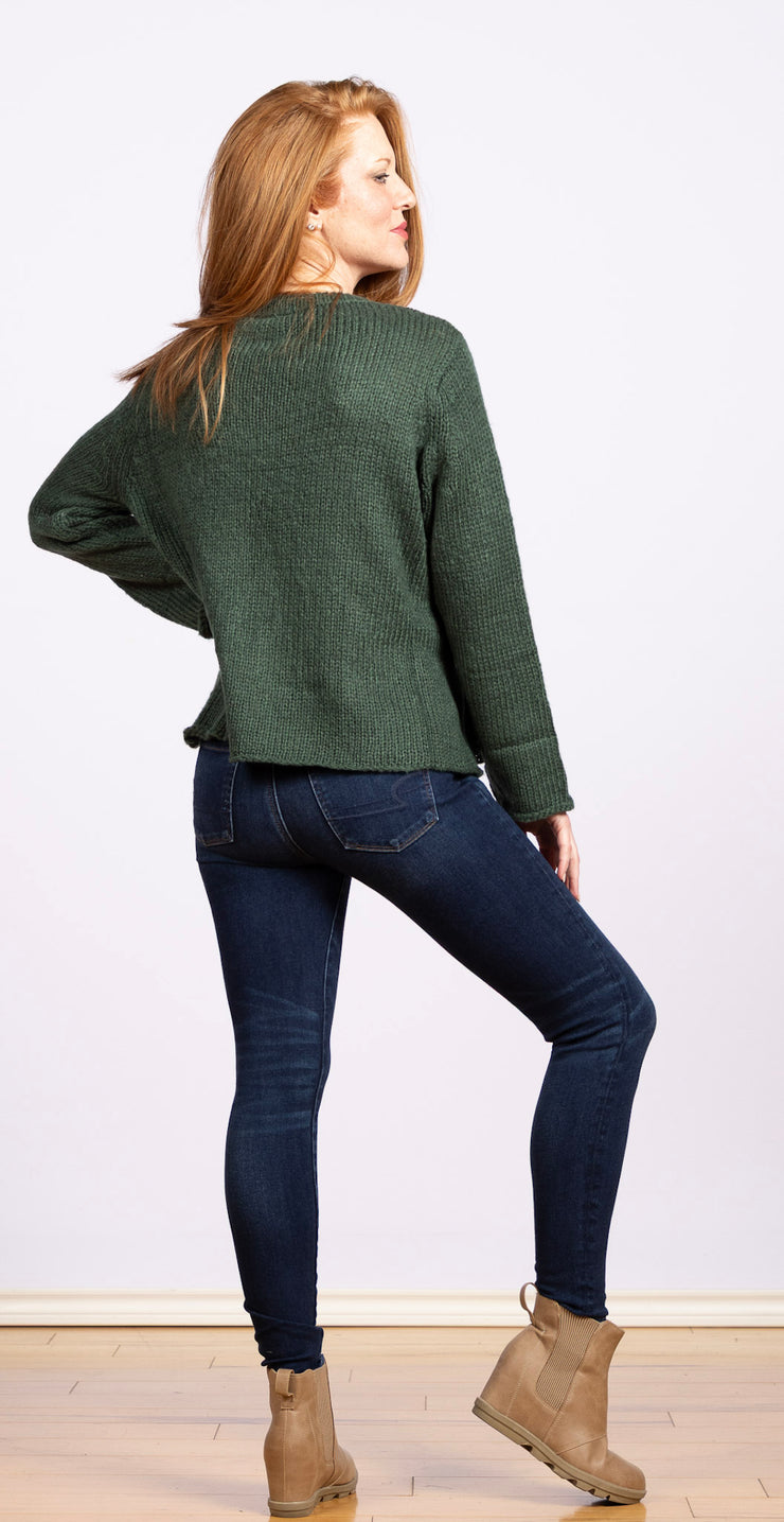 Merry Crew Chunky Kale Green/ Red Ginger