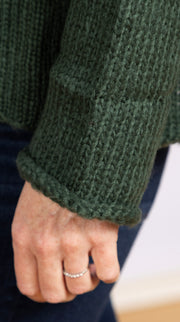 Merry Crew Chunky Kale Green/ Red Ginger