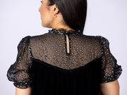 Lea Velvet Dress Pure Blue