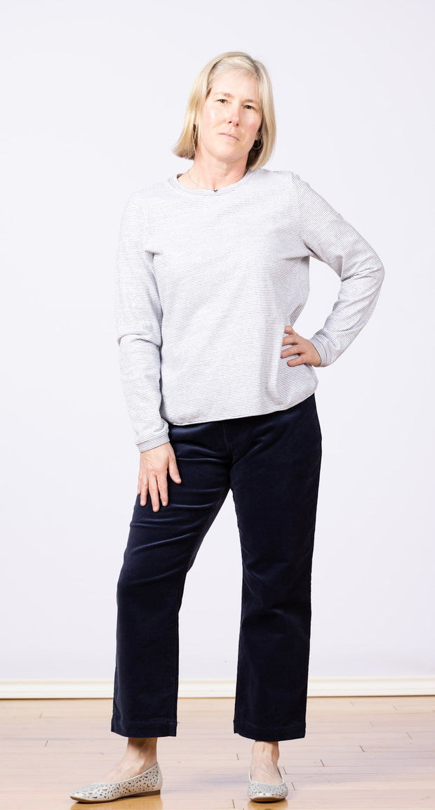 Clara Sparkle Top Long Sleeve Ivory