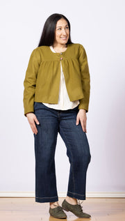 Jamie Ruffle Blouse Ecru